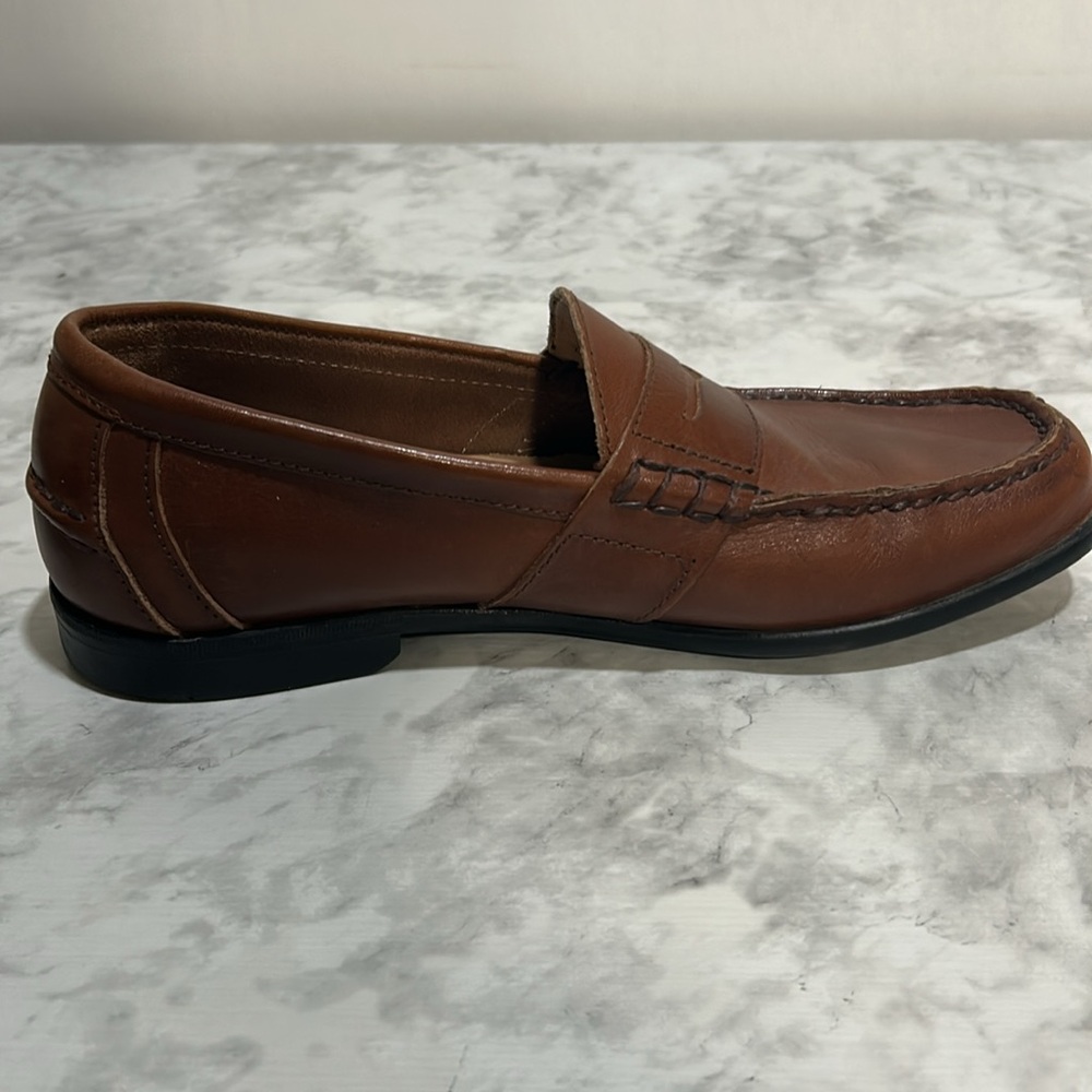 NUNN BUSH MENS BROWN LEATHER SLIP ON LOAFERS Sz 8.5 - Picture 7 of 9